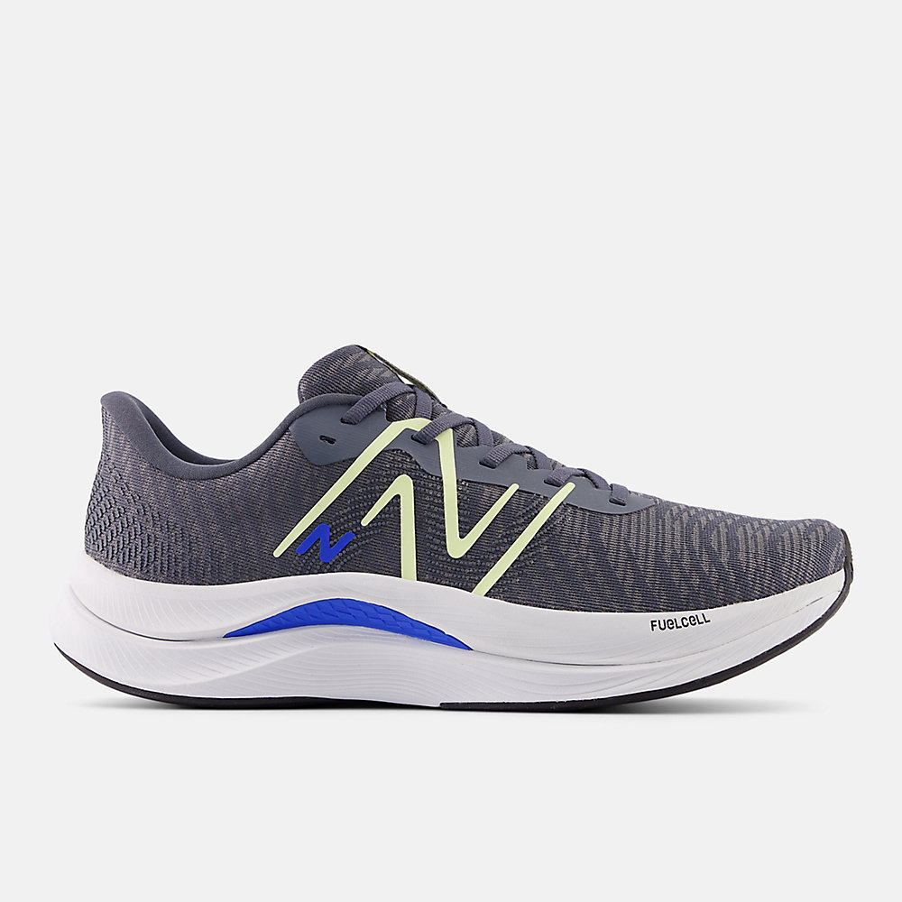 New Balance FuelCell Propel v4 Shoes Graphite with Limelight and Quartz Grey